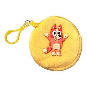 Bluey Yellow Plush Coin Purse With Keychain